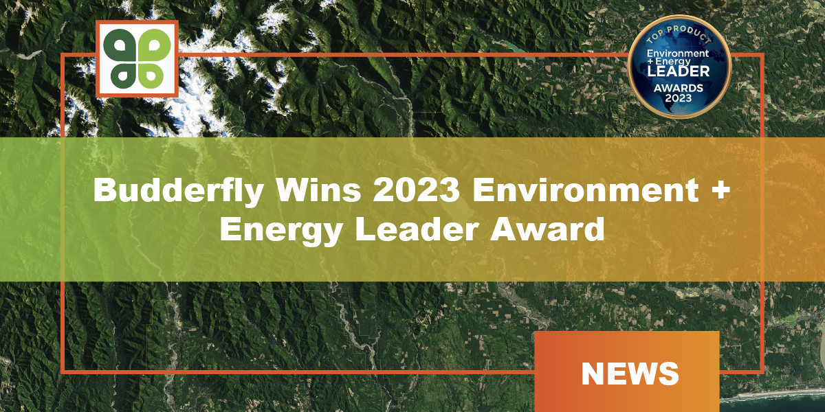 Budderfly Wins 2023 Environment + Energy Leader Award